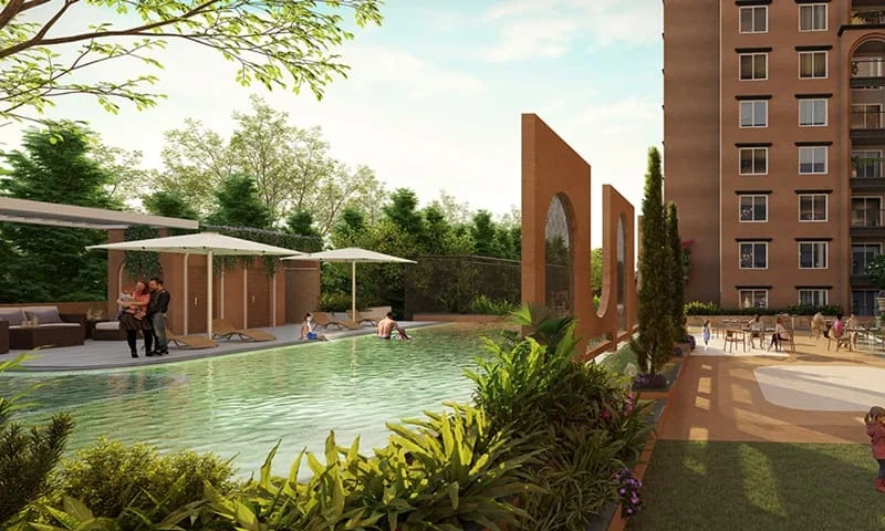 Sumadhura Solea night view of towers, artistic impression